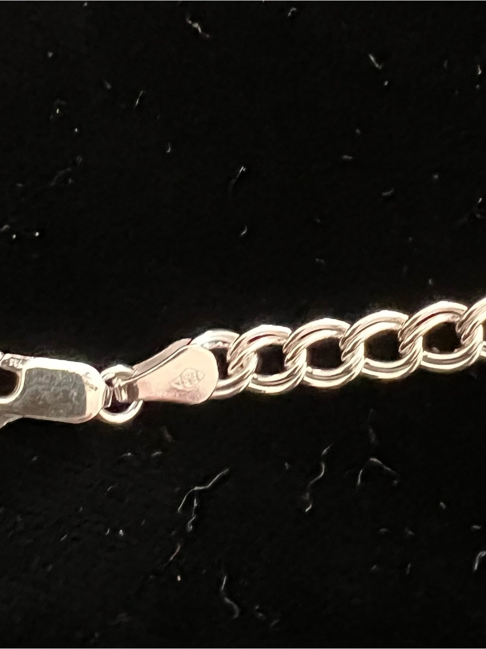Sterling Silver Curb Chain Bracelet - Silver